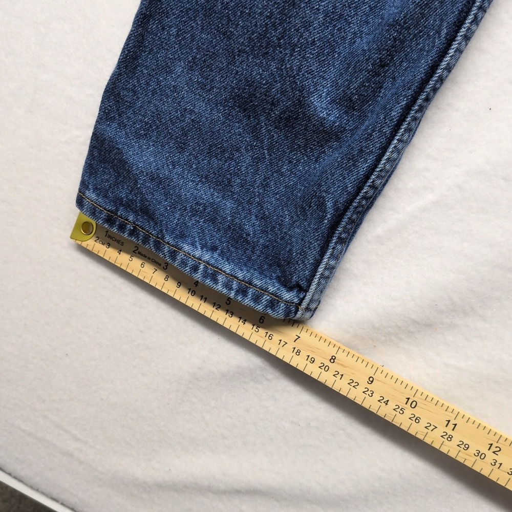 Vintage 2000 Levi's 550 Husky Relaxed Fit Red Tab Denim Blue Jeans - Picture 11 of 11